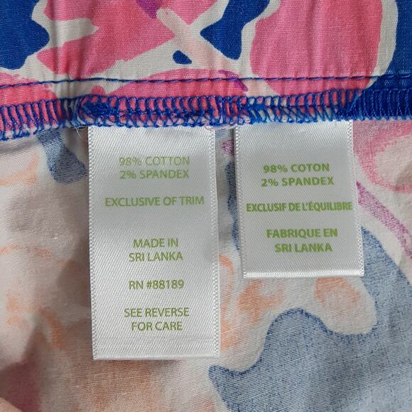 Lilly Pulitzer Ocean View Board Short Brilliant Blue It’s Electric Women M Beach - Picture 5 of 10